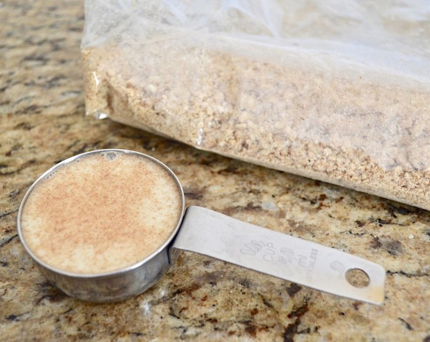 step 4 Drain the milk through a strainer into a 1/4 cup measuring cup. Discard the soggy cereal.