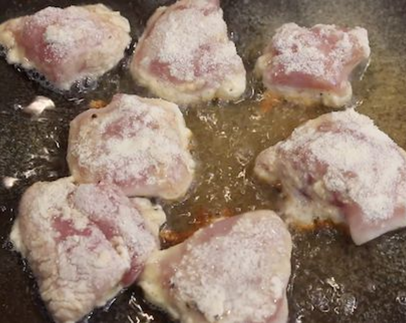 step 3 Shallow frying them in hot Coconut Oil (1/2 cup) (in batches so you don't overcrowd the pan) for 7-8 minutes, turning frequently until cooked through and golden brown.