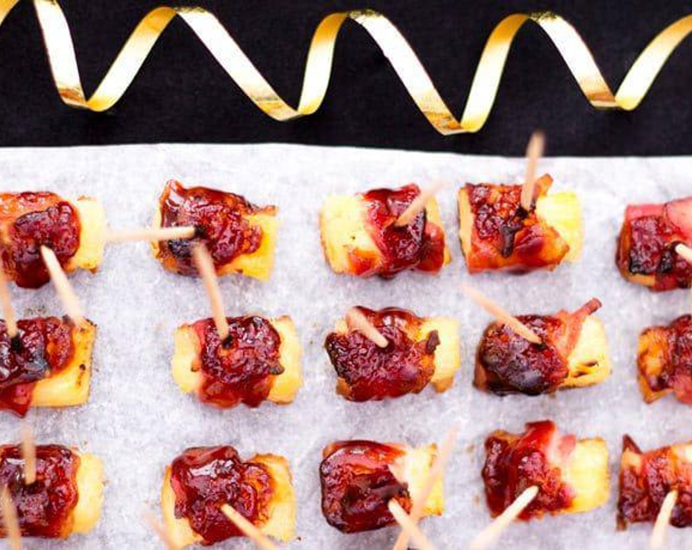 Easy BBQ Bacon Pineapple Bites