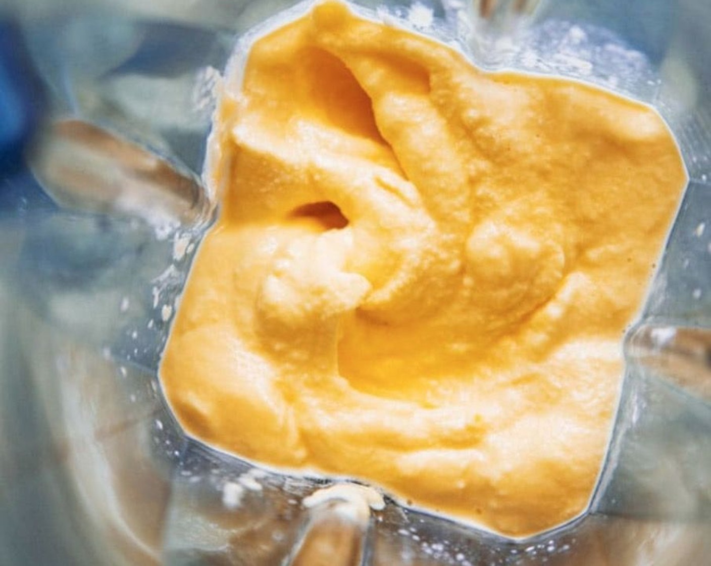 step 1 Blend Mango (1 cup), Plain Yogurt (1/2 cup), Milk (1/2 cup), and Honey (2 Tbsp) in a blender until smooth, adding Simply Organic Cinnamon, Ground (1 pinch).