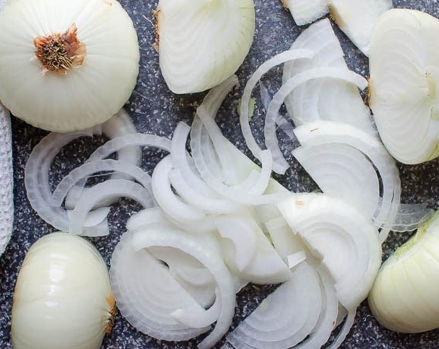 step 1 Peel and slice Vidalia Onions (4).