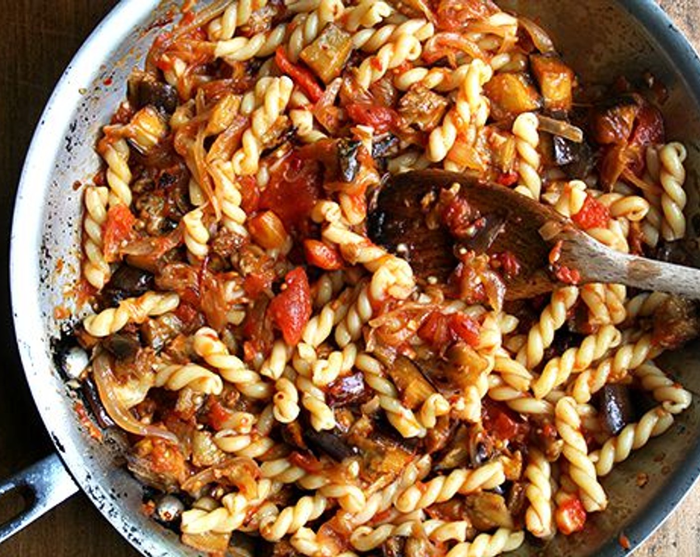 step 8 Serve the pasta with the Ricotta Salata Cheese (2 cups) crumbled over the top.