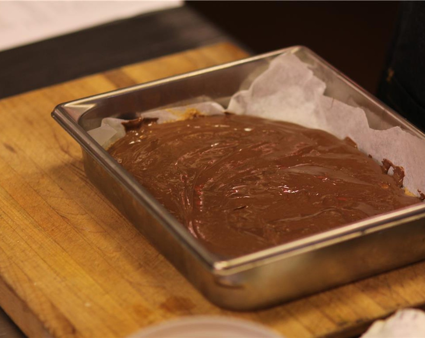 step 4 Spread on top of the peanut butter layer.