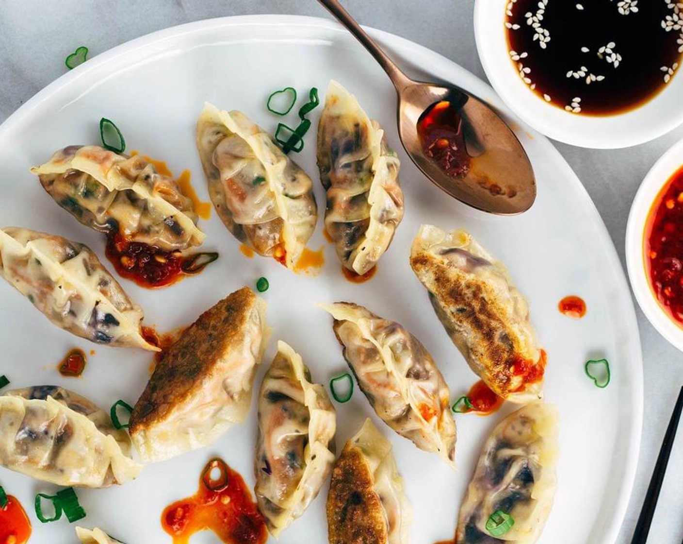 Pan Fried Crispy Vegetable Tofu Dumplings