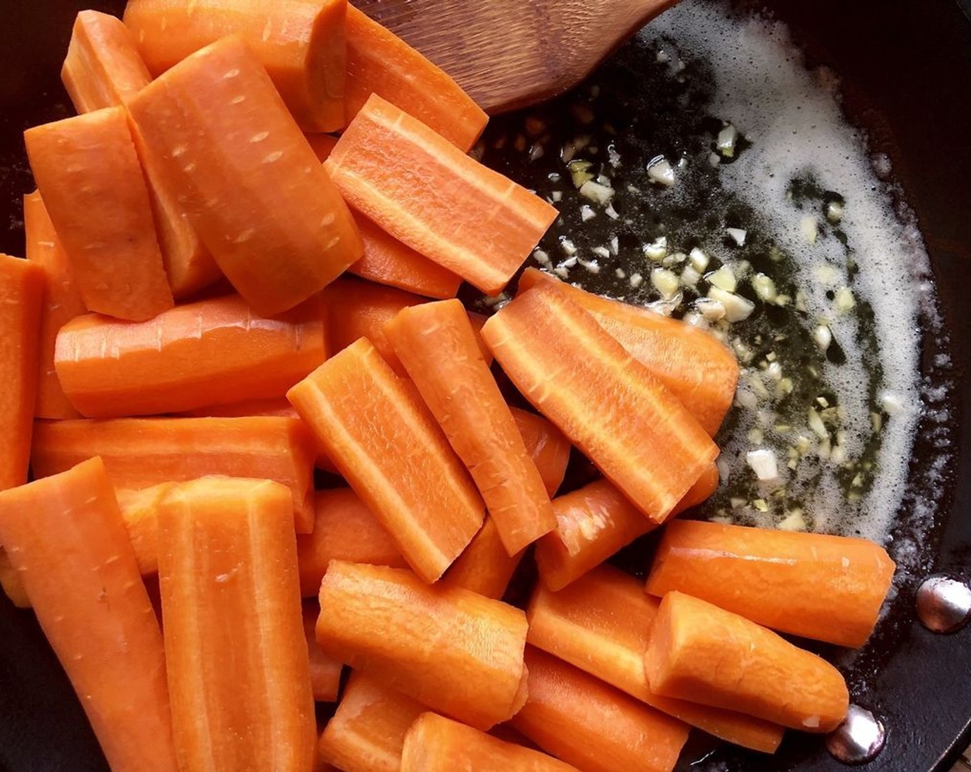 step 5 Add the carrot pieces and allow the sauce to thicken for a further minute while tossing the carrots through the sauce so that they are evenly coated. Season with the Salt (1/2 tsp) and Freshly Ground Black Pepper (to taste).
