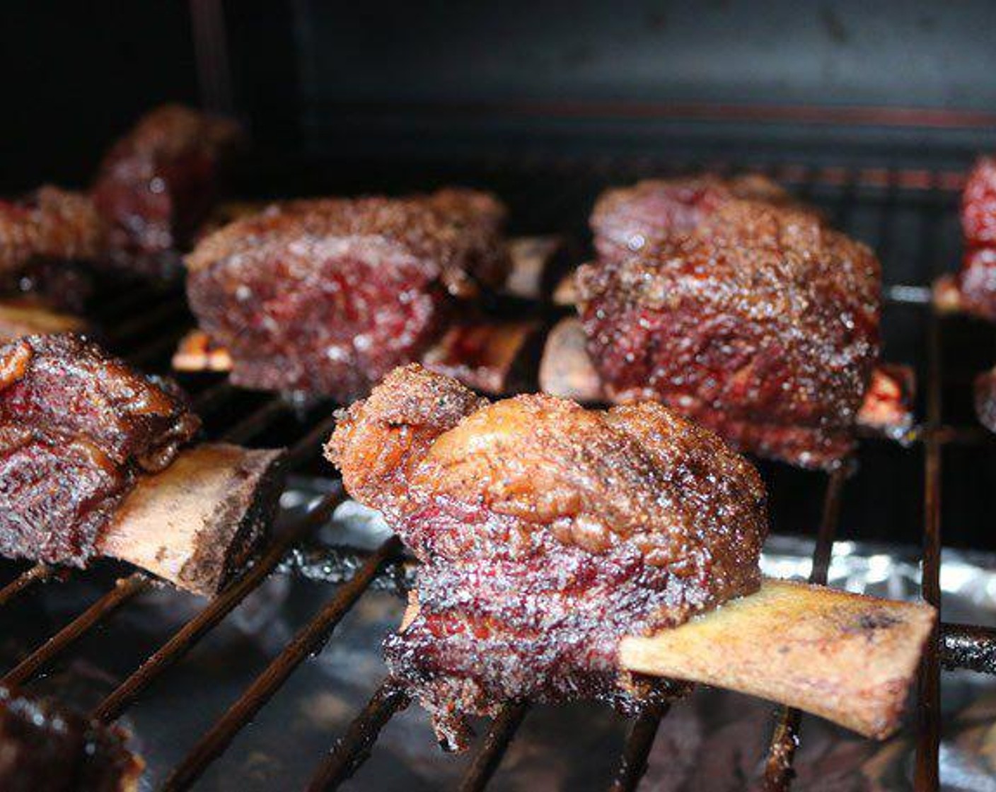 step 4 Cover with foil and place on smoker after the short ribs have been on for 1 hour.