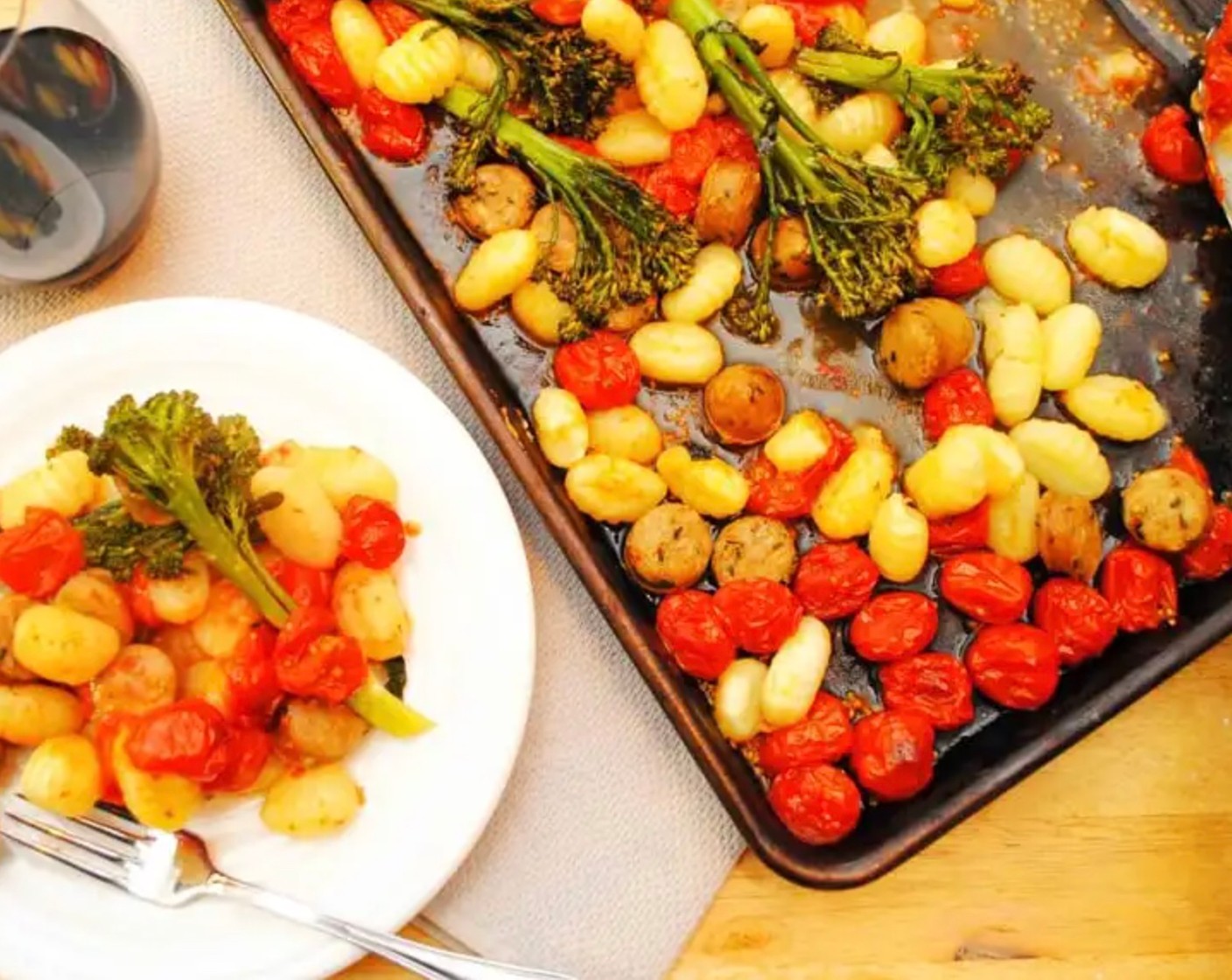 Sheet Pan Gnocchi with Sausage and Tomatoes