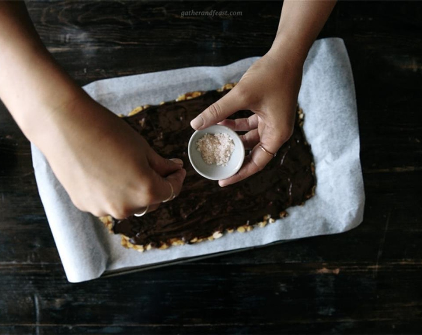 step 5 Sprinkle with Fleur de Sel (1 tsp) and set in the fridge for a few hours.