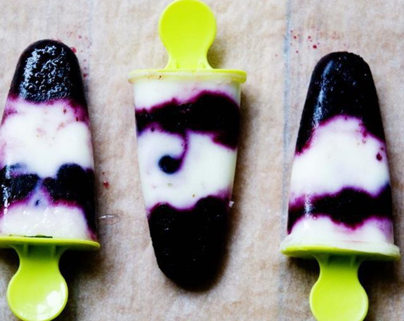 Blueberry and Yogurt Popsicles