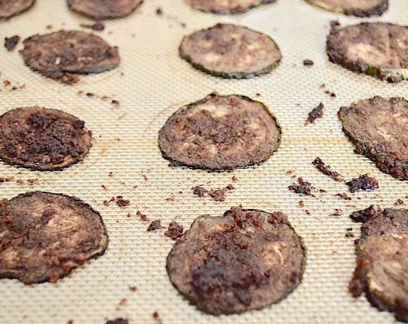 step 5 Bake them on that low temperature for 2 1/2 to 3 hours to really let them dehydrate and crisp up. Let them cool before you try and remove them.