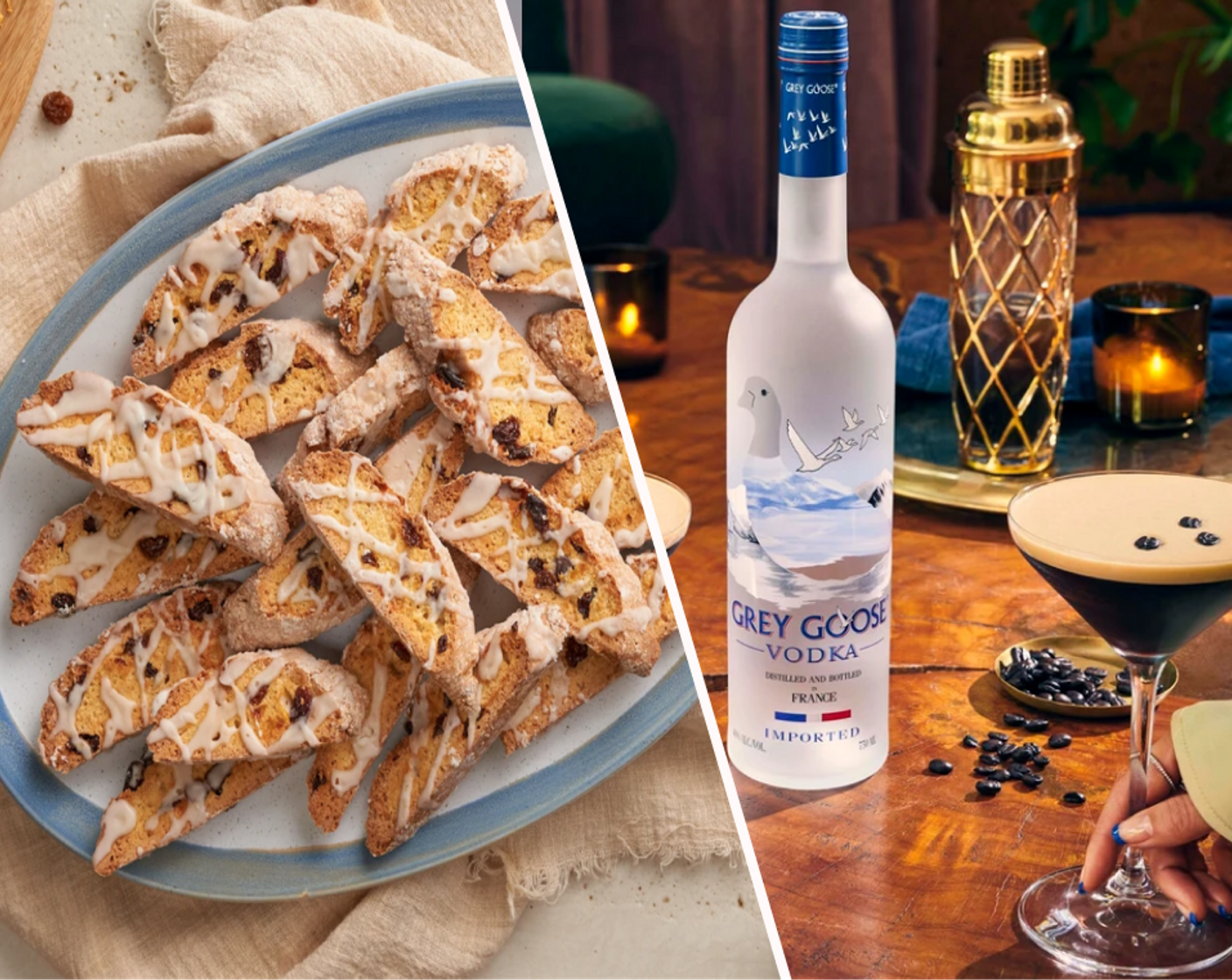 Biscotti with Rum and GREY GOOSE® Espresso Martini Cocktail