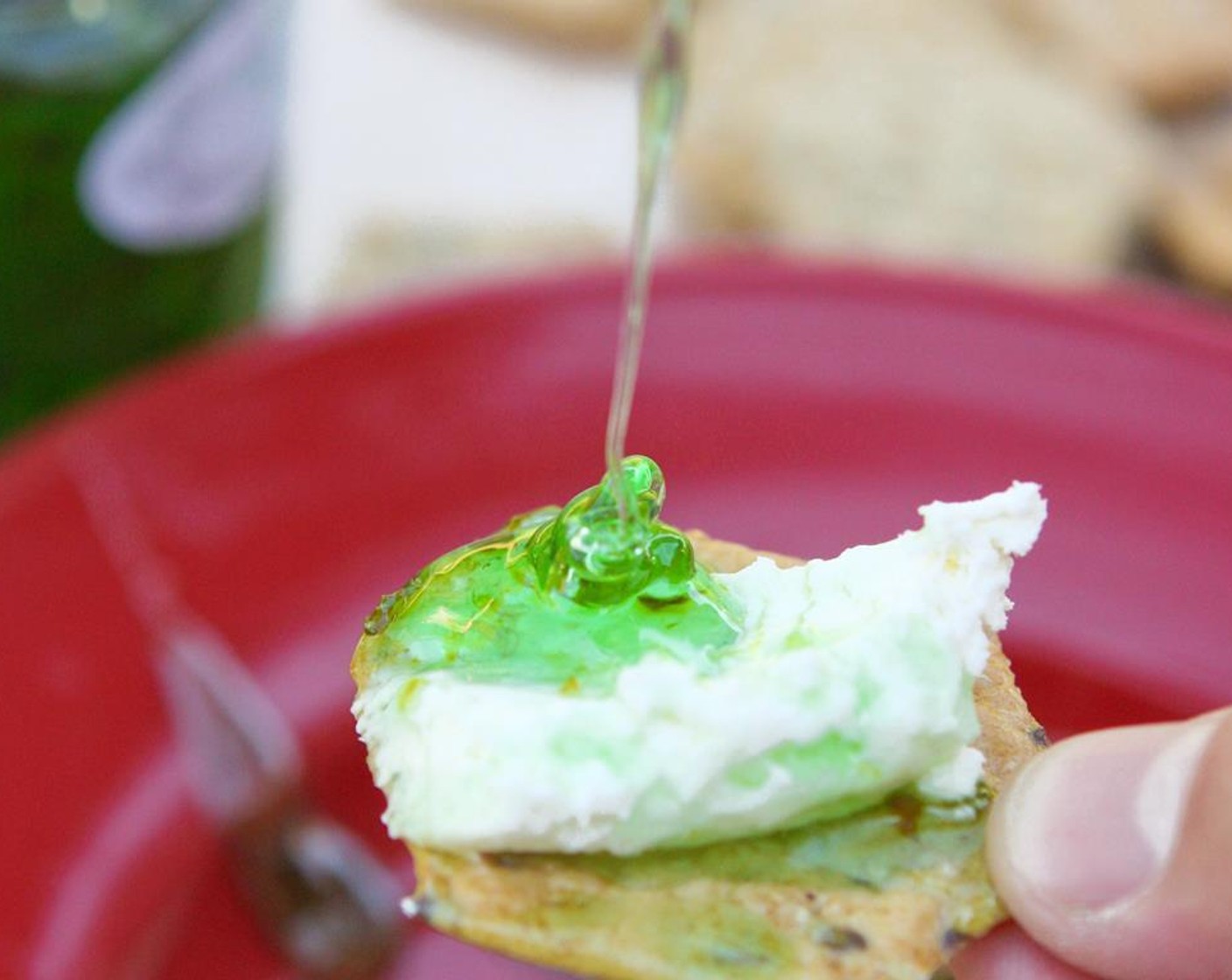 step 5 Serve with cream cheese and crackers.