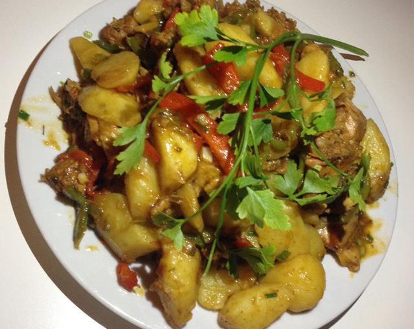 Sauteed Spicy Chicken with Potatoes