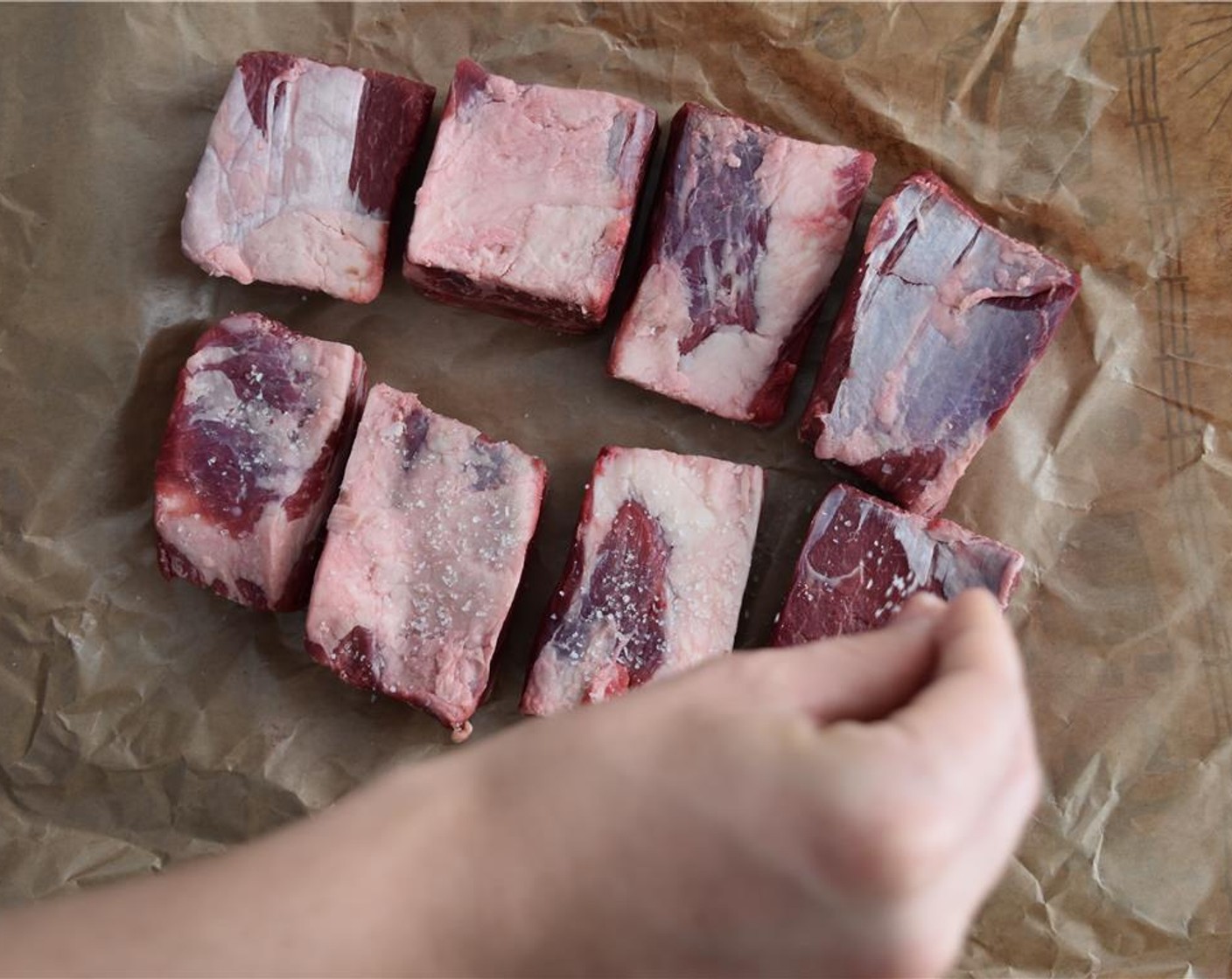 step 3 Season the Beef Short Ribs (3 lb) with Salt (to taste) and Ground Black Pepper (to taste).