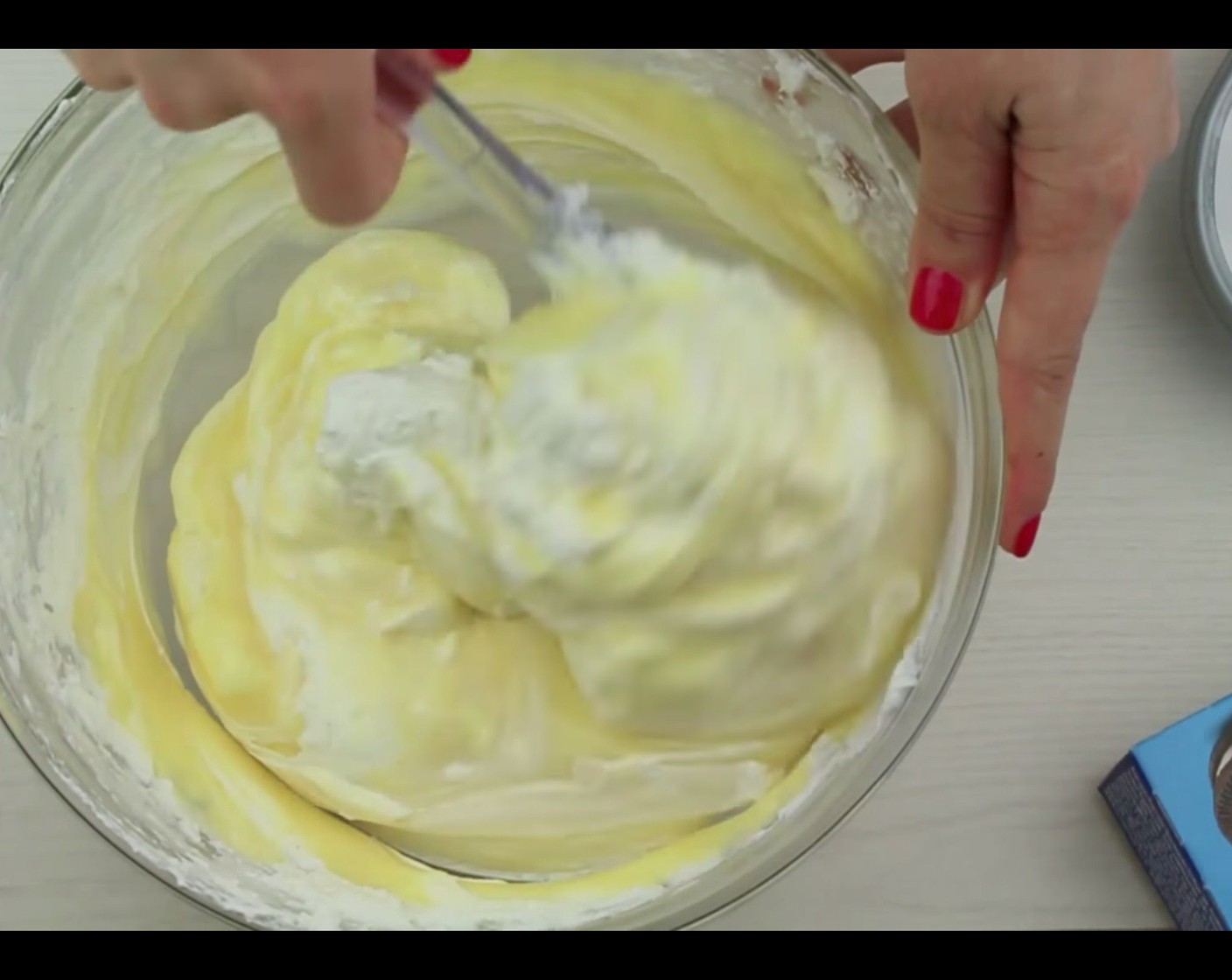 step 11 Add La Lechera® Sweetened Condensed Milk (1 1/3 cups) and continue mixing until smooth and creamy.