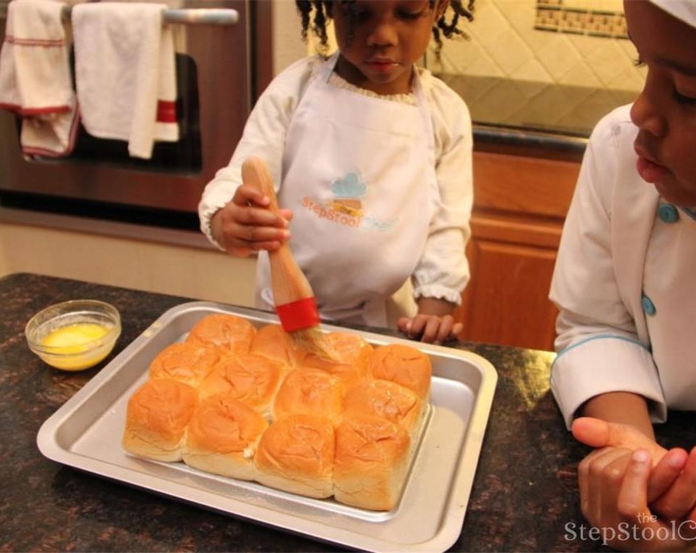 step 4 Brush the top of the pull apart dinner roll with Butter (2 Tbsp).