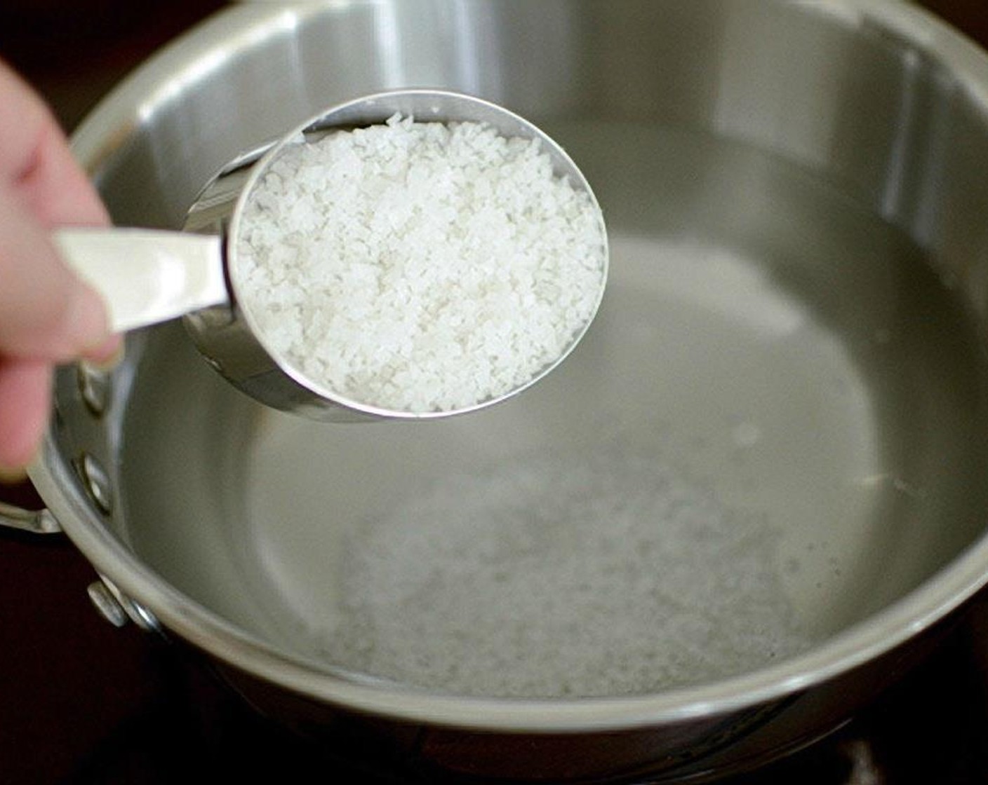 step 4 Combine the Korean Sea Salt (2/3 cup)  and Water (6 cups) in a pot.