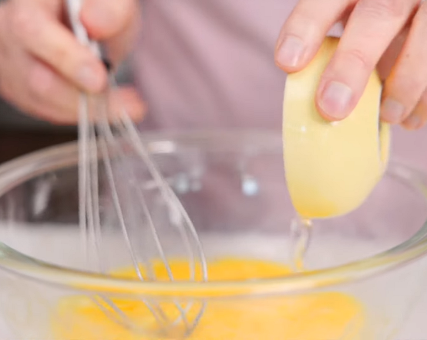 step 3 In a small bowl, combine Eggs (4), Filtered Water (1/2 cup), Coconut Oil (2 Tbsp), and Apple Cider Vinegar (1 tsp).