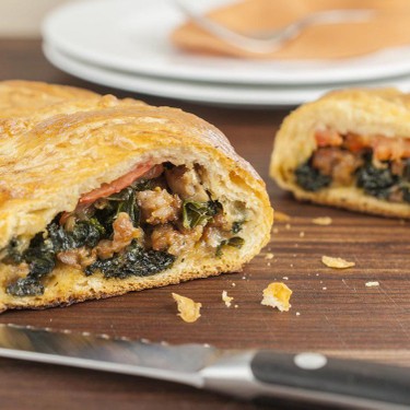 Kale and Sausage Pastry Roll Recipe | SideChef