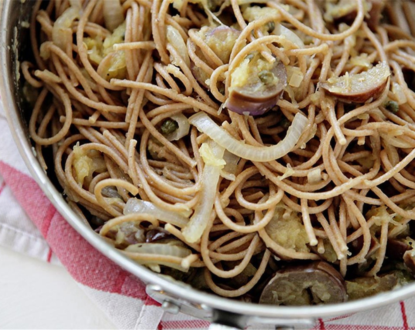 step 12 Cook over medium heat while stirring to incorporate all the ingredients. Once the butter has melted and the pasta has started to absorb some of the sauce remove from heat and season to taste with Kosher Salt (to taste) and Ground Black Pepper (to taste).