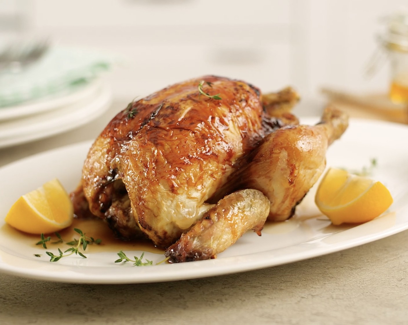 Honey & Lemon Chicken Filled with Zucchini