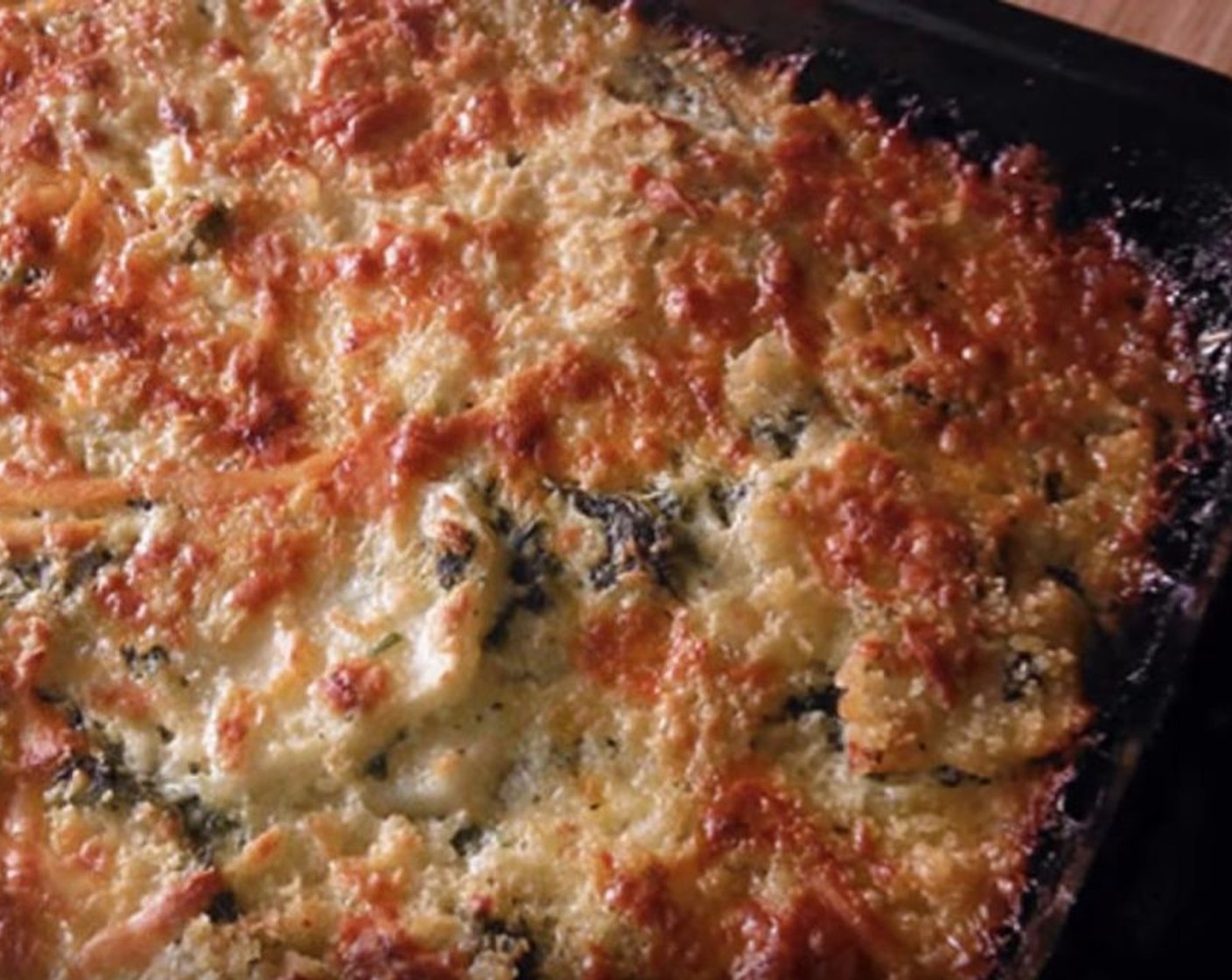 Potato Spinach Gratin