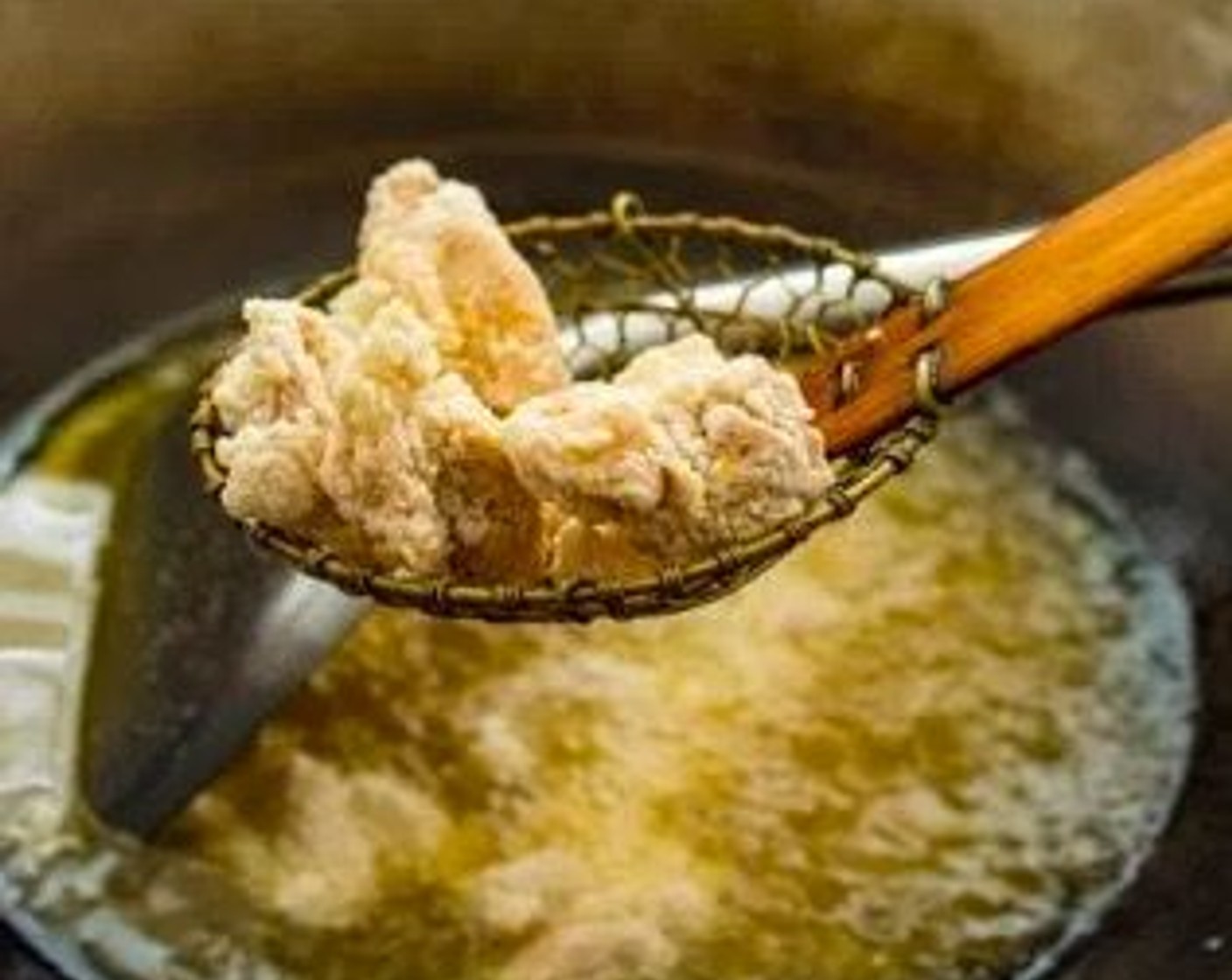 step 6 Deep fry chicken in small batches.