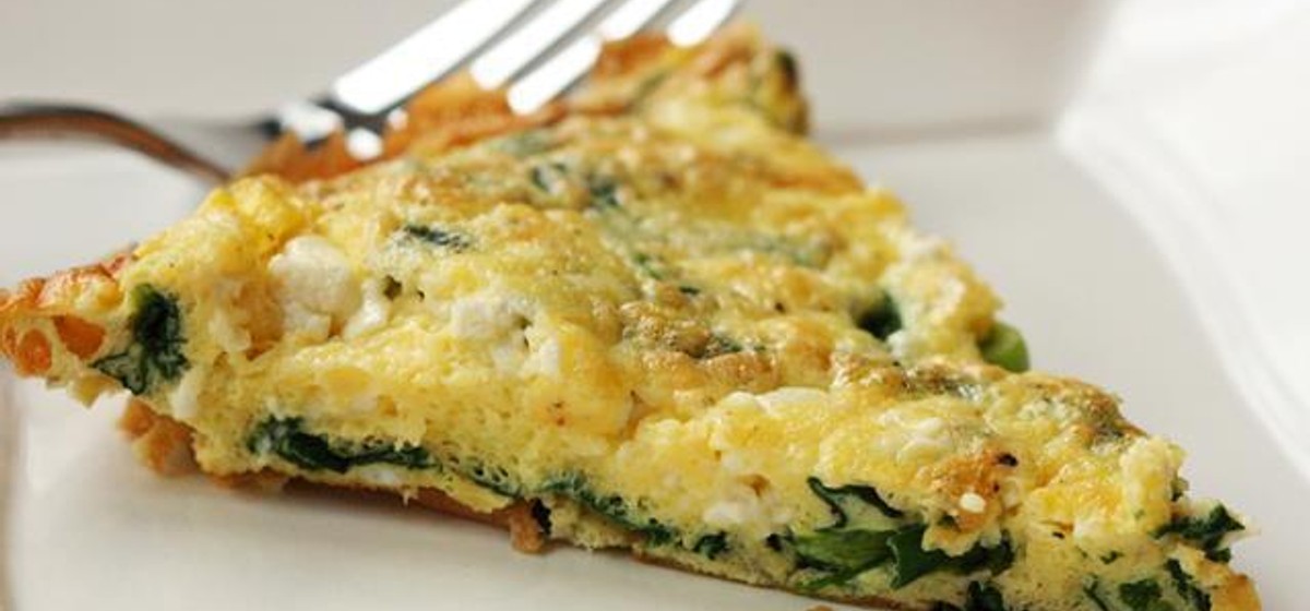Spinach, Scallion, & Feta Frittata Recipe | SideChef