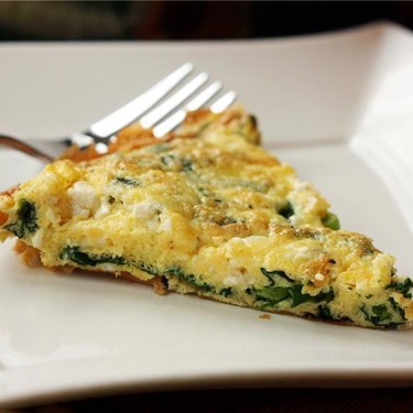 Spinach, Scallion, & Feta Frittata Recipe | SideChef