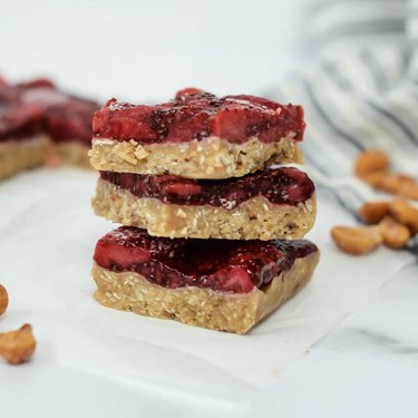 Easy No-Bake Honey Roasted Peanut Butter and Jelly Bars Recipe | SideChef