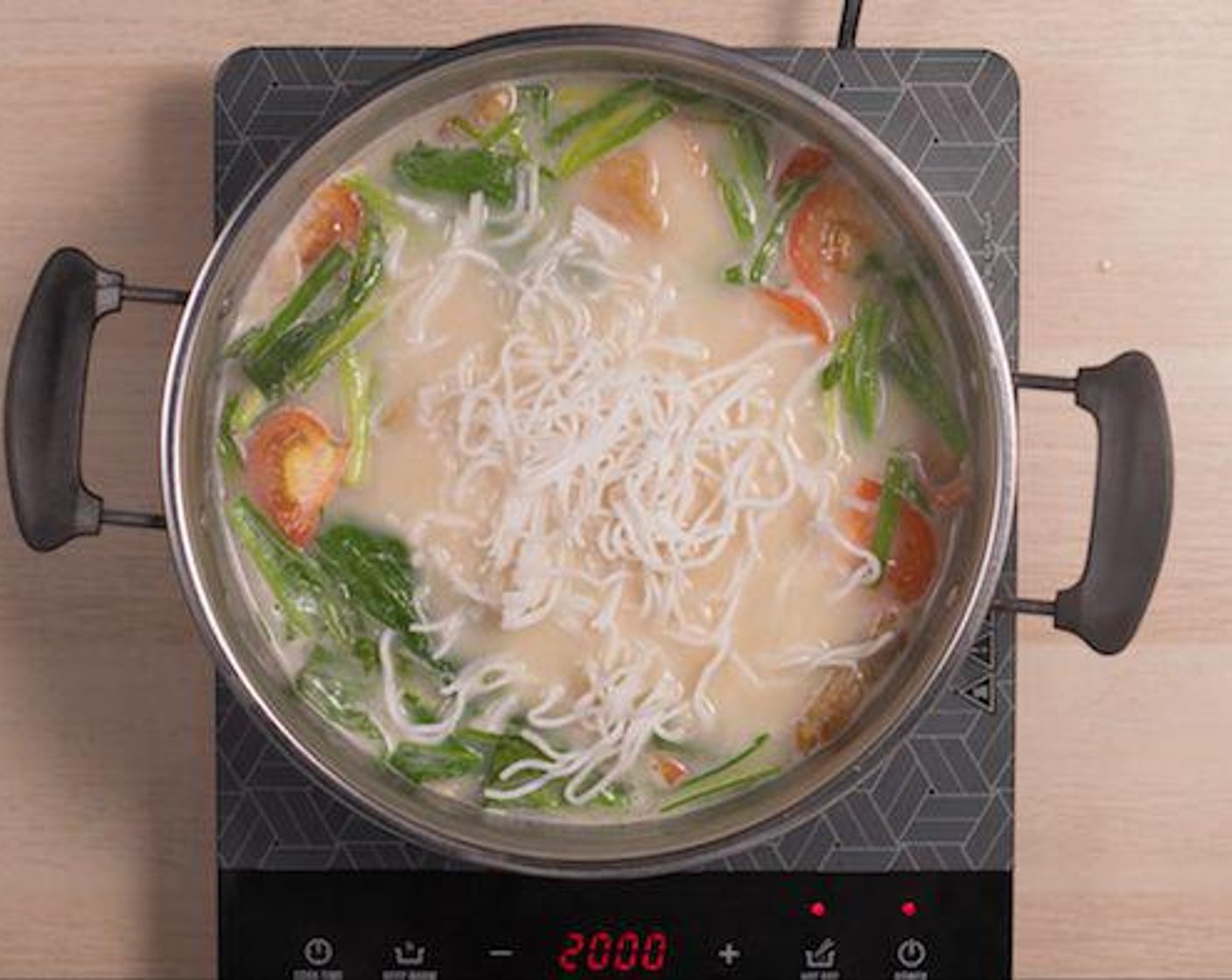step 4 Add Rice Noodles (14 oz) and stir.