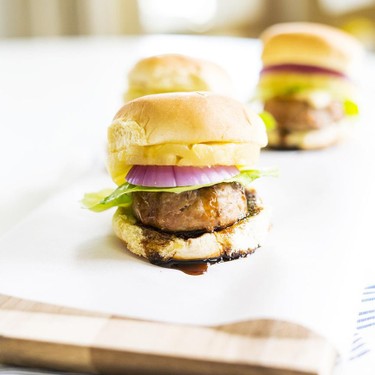 Grilled Pineapple Teriyaki Turkey Sliders Recipe | SideChef