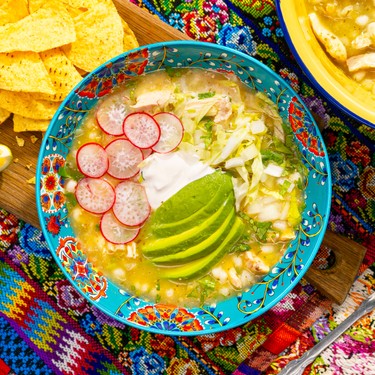 Mexican Chicken Pozole Verde Recipe | SideChef