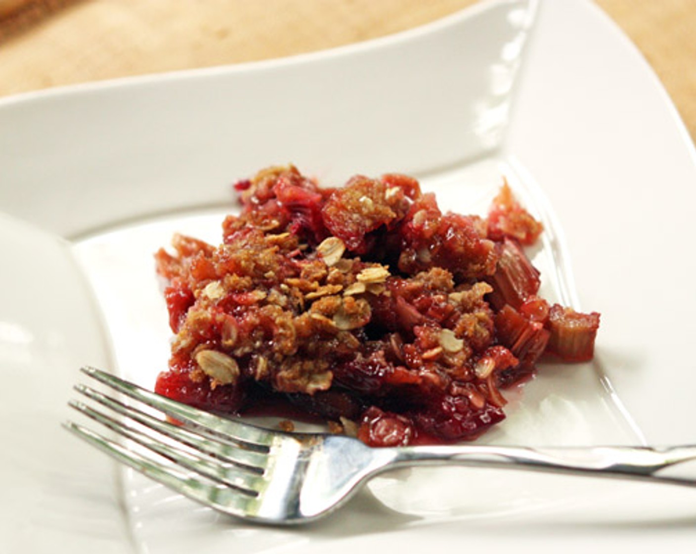 Simple Rhubarb Crisp