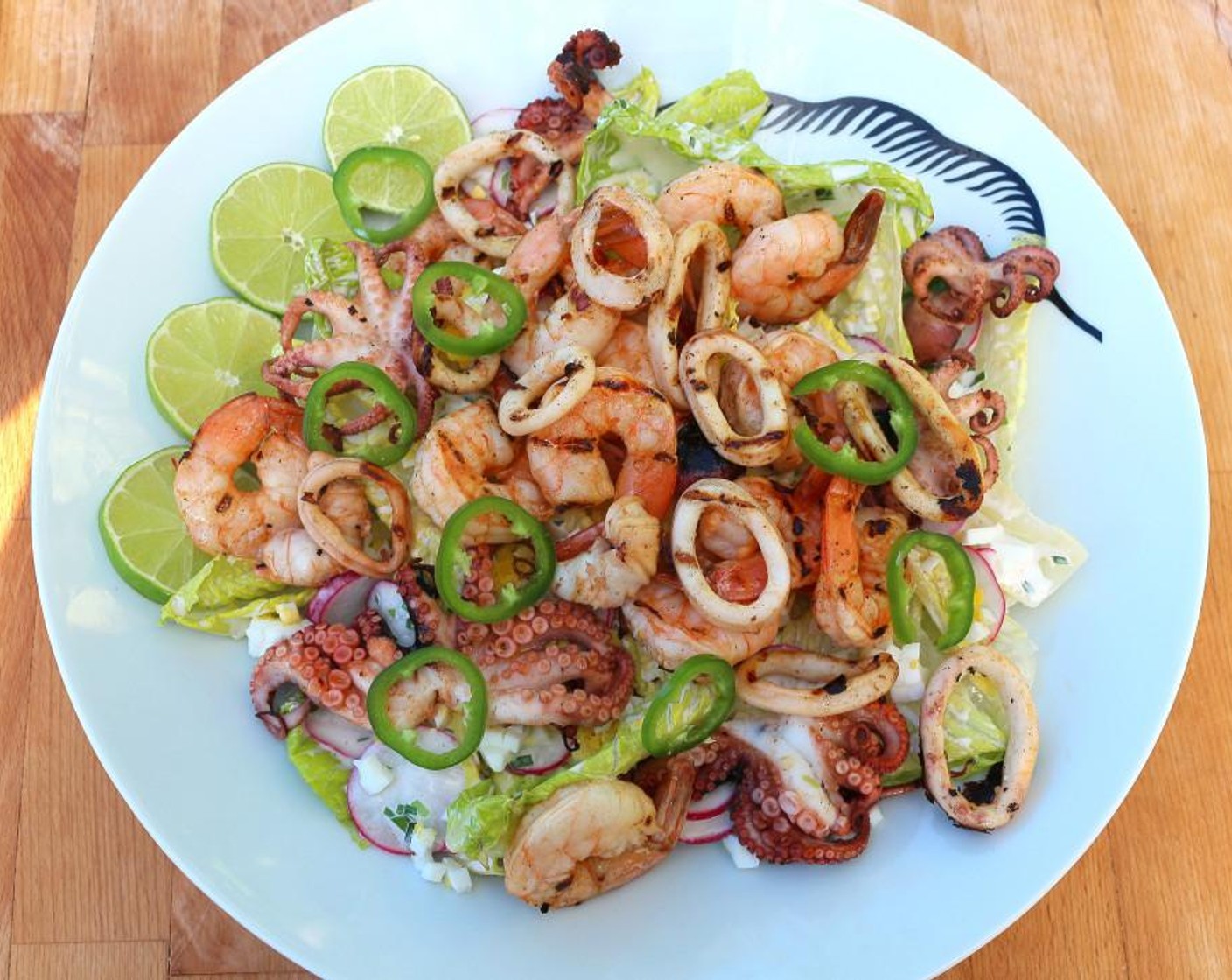 Grilled Seafood Salad-Baby Octopus