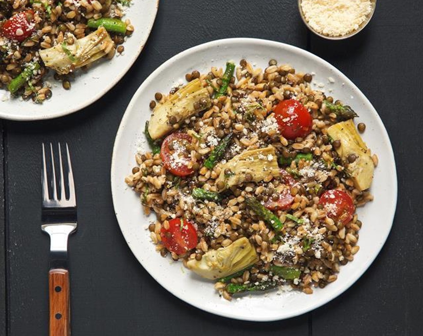 Warm Farro and Lentil Salad