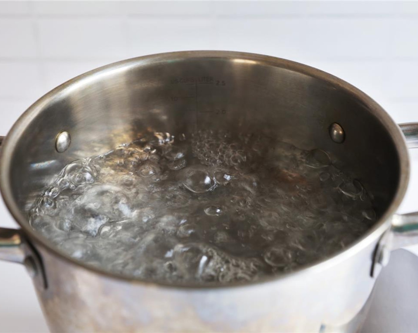 step 1 Bring a saucepan of water to a roiling boil.