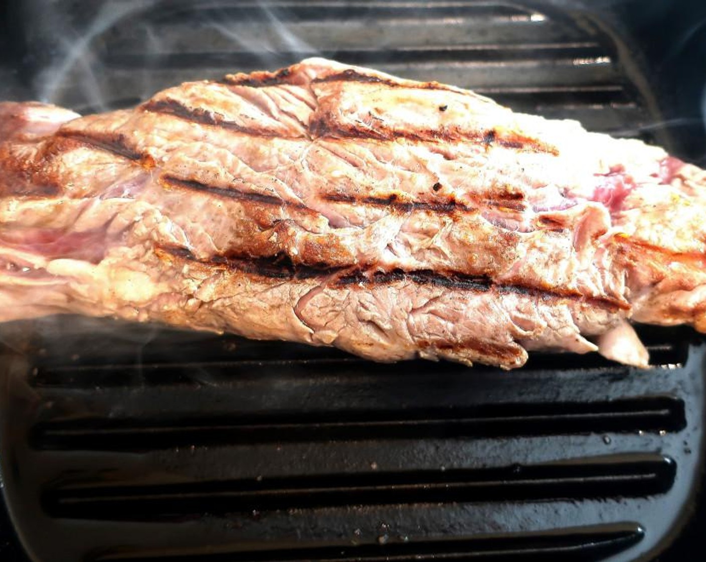 step 3 Season fillet with Kosher Salt (to taste), Cayenne Pepper (to taste), and Granulated Garlic (to taste). Sear on a very hot grill on all sides.