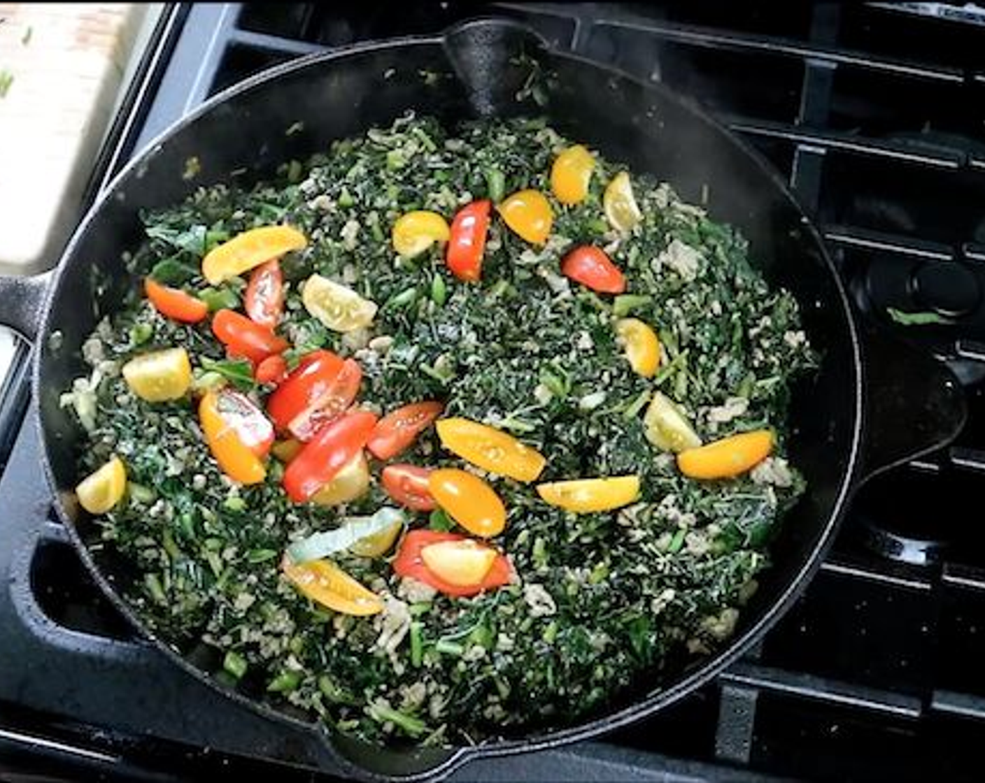 Jamaican Callaloo with Turkey