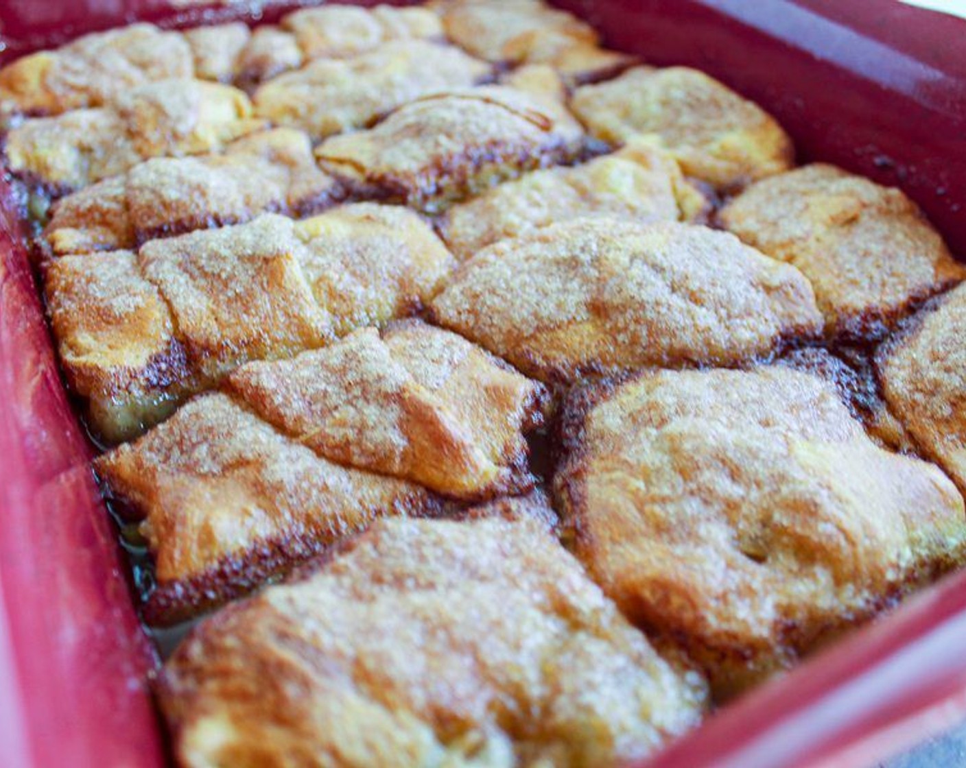 step 8 Bake uncovered for 40 minutes until the top of the dumplings are golden brown.