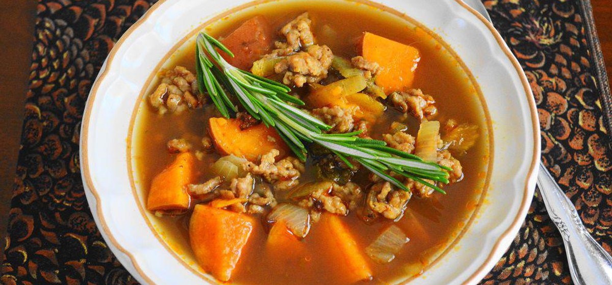 Sausage, Sweet Potato and Kale Soup Recipe | SideChef