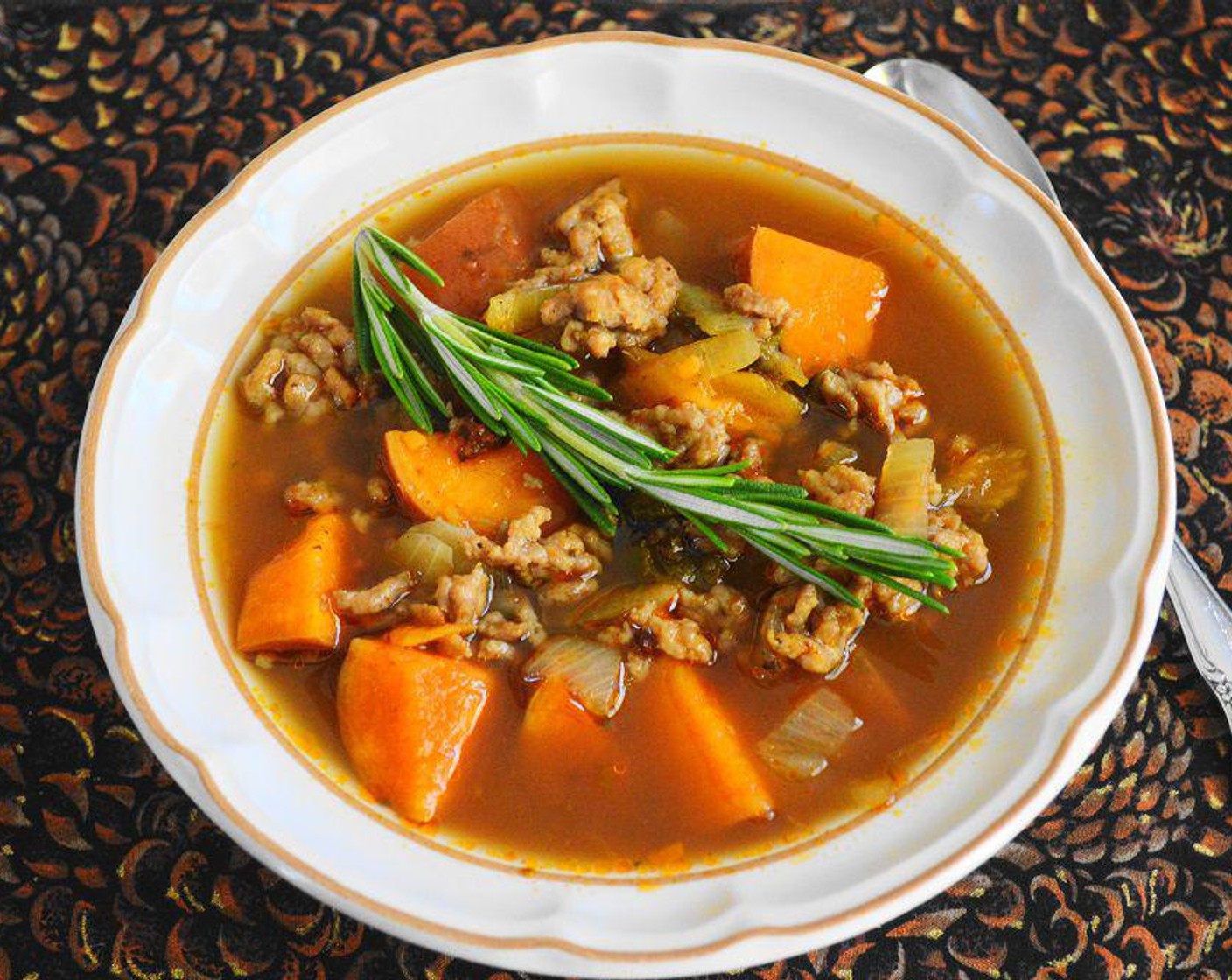 Sausage, Sweet Potato and Kale Soup