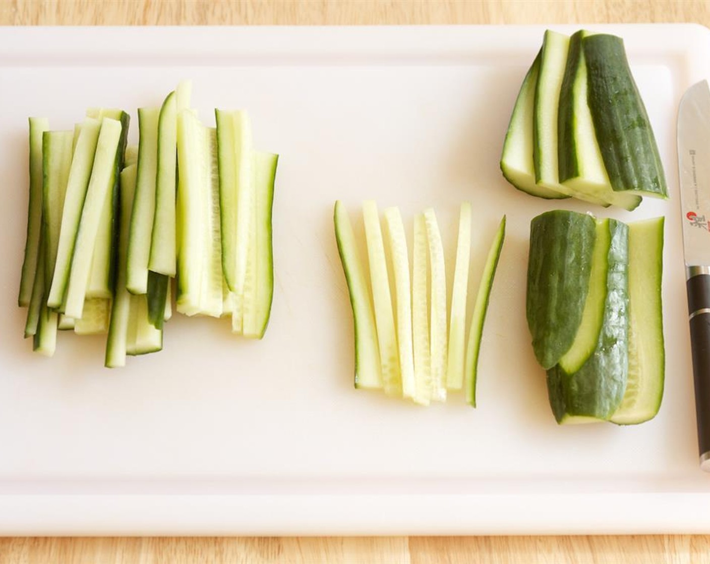 step 1 Julienne the English Cucumber (1).