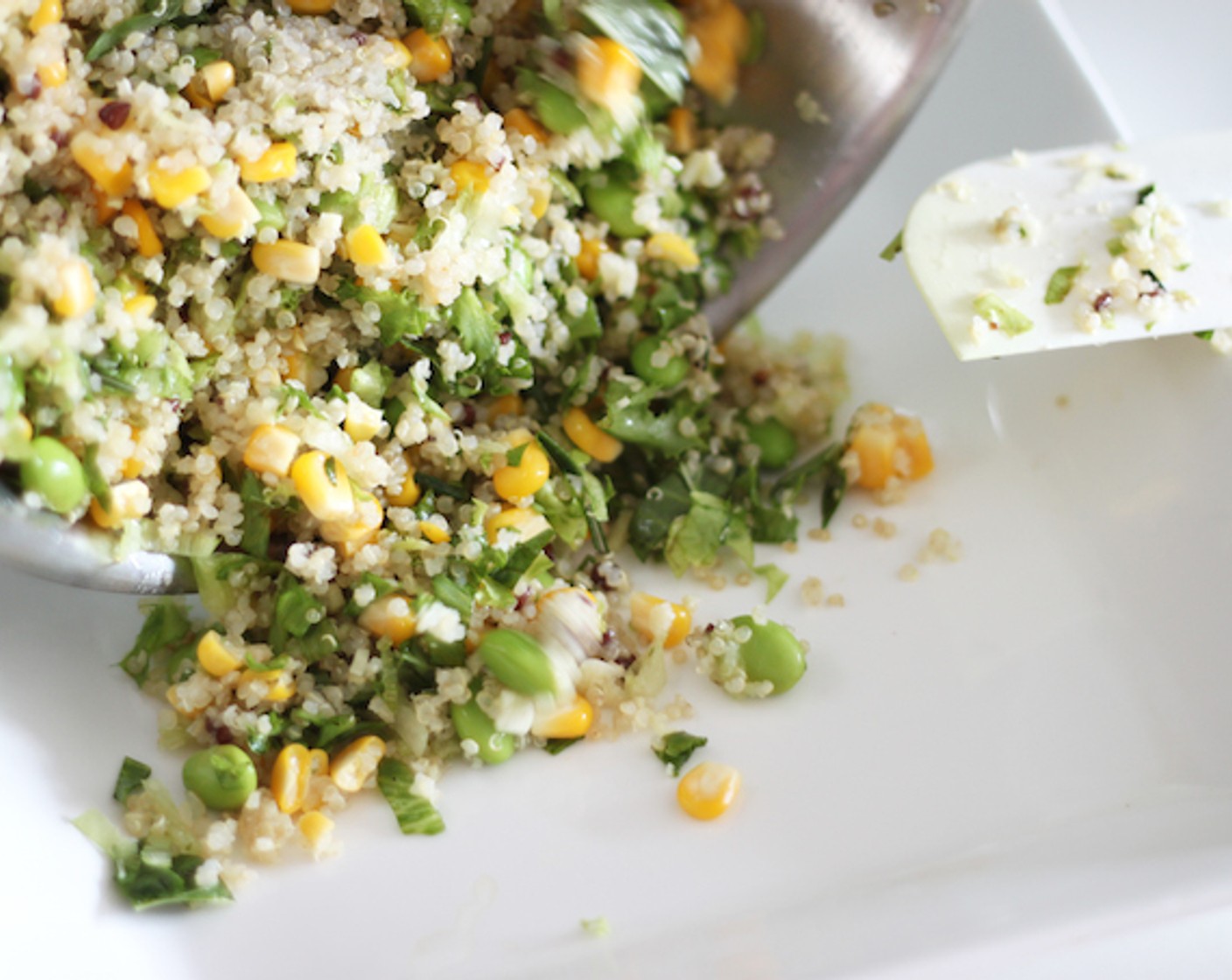 step 11 Put the grain salad on a plate.