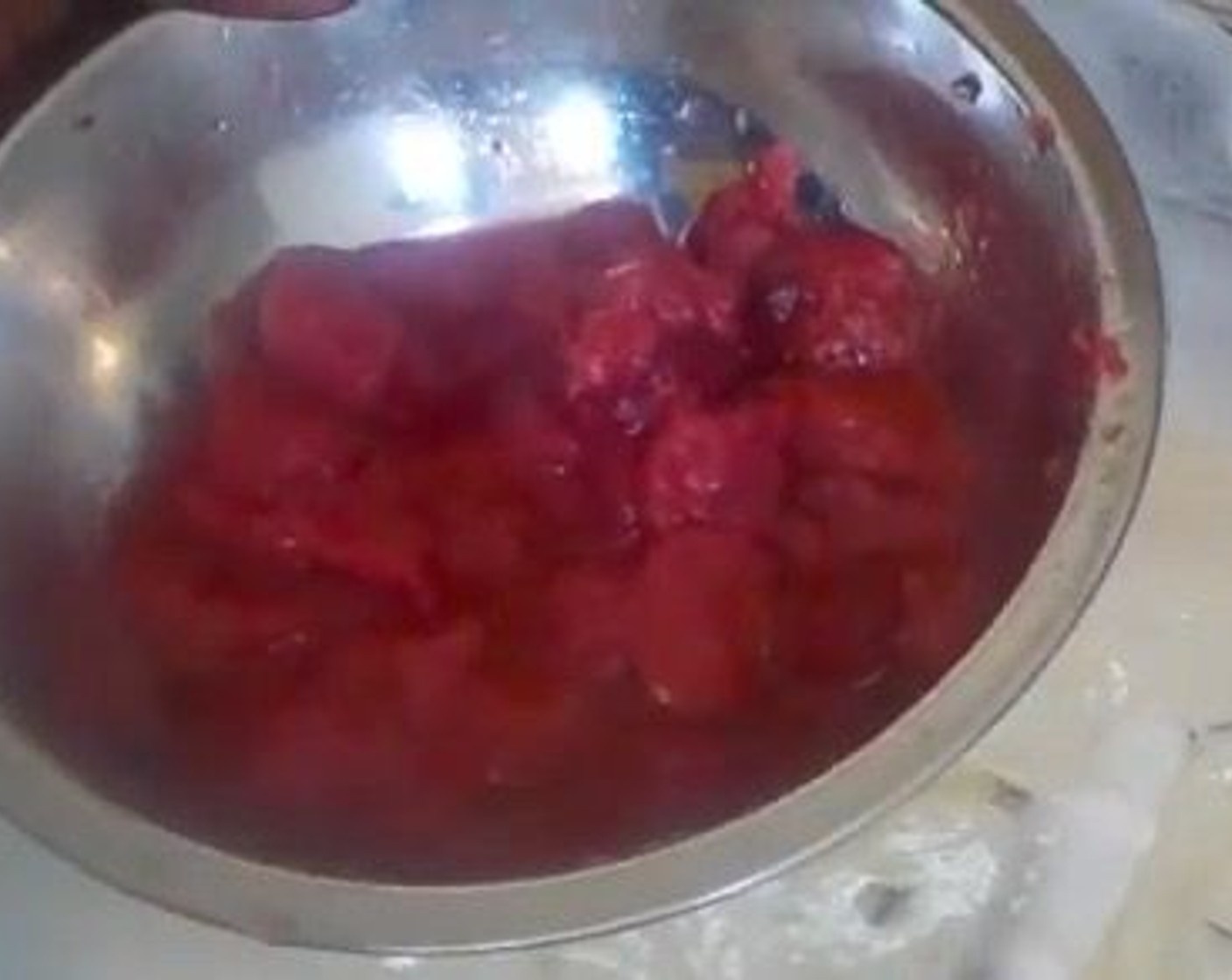 step 1 Into a bowl, add Fresh Strawberry (1/2 cup) and Granulated Sugar (1/4 tsp). Allow them to sit for 30 minutes as you work on the rest of the recipe.