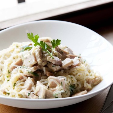 Ham Carbonara with Konjac Noodles Recipe | SideChef