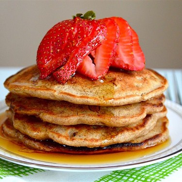 Strawberry Granola Pancakes Recipe | SideChef