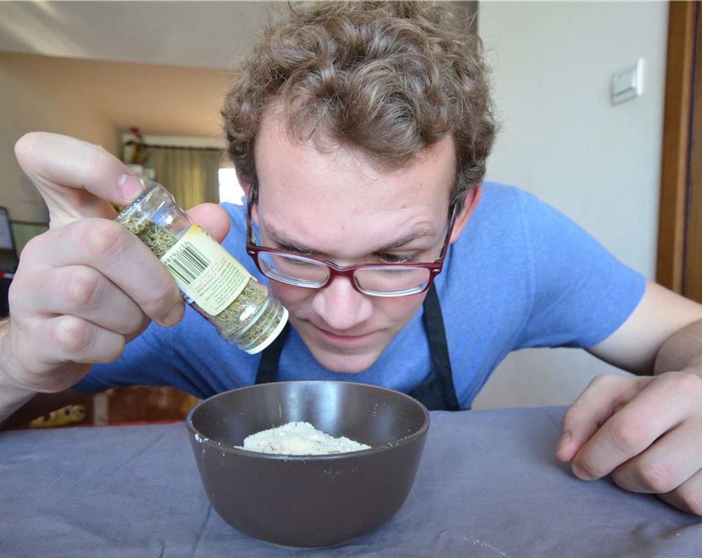 step 3 In a bowl, mix together All-Purpose Flour (1/2 cup), Parmesan Cheese (1 cup), and Dried Rosemary (1 tsp).