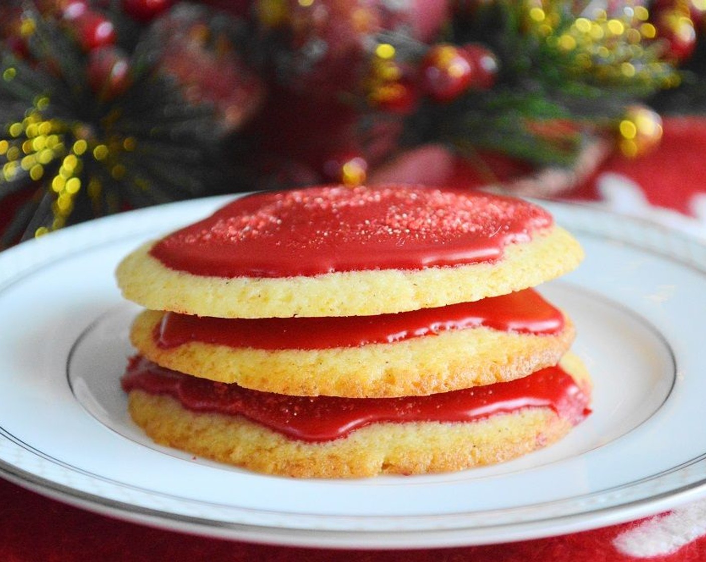 Mascarpone Rose Cookies