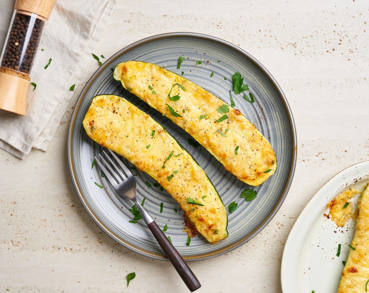 Vegetarian Zucchini Boats